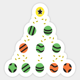 Programmer Christmas Tree - Funny Programming Jokes - Dark Color Sticker